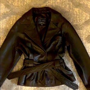 Tannery West brown leather jacket
